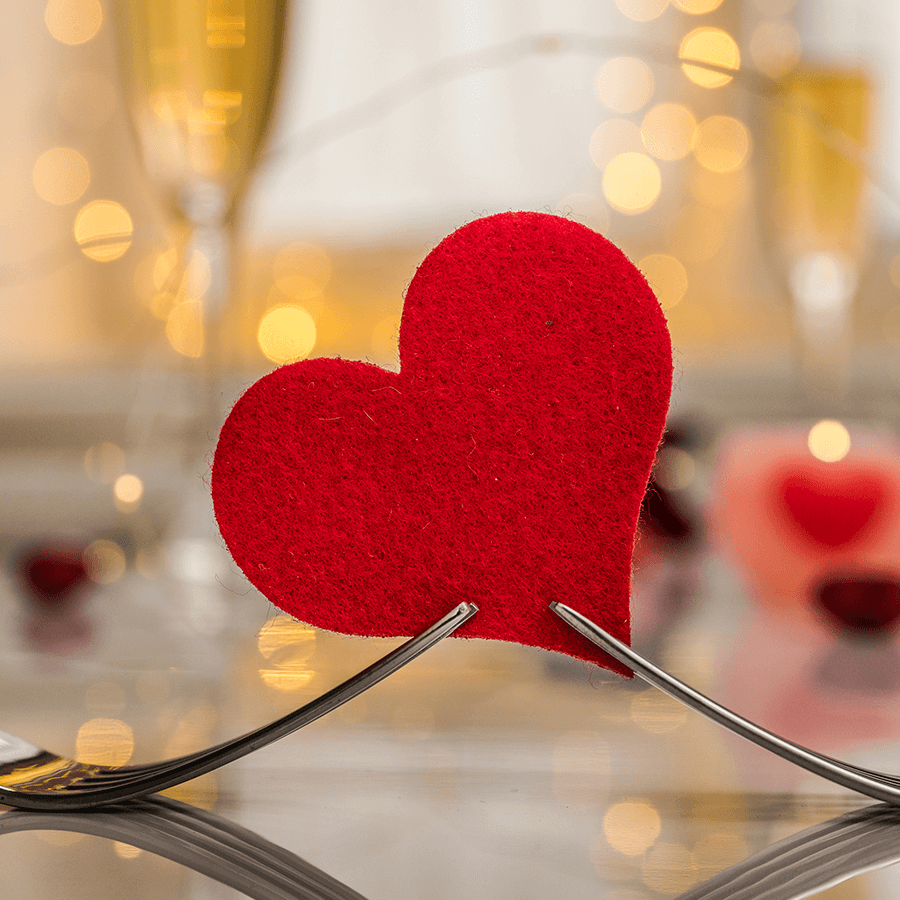 Rezepte für Valentinstag: Ein vollständiges Menü für zwei Personen