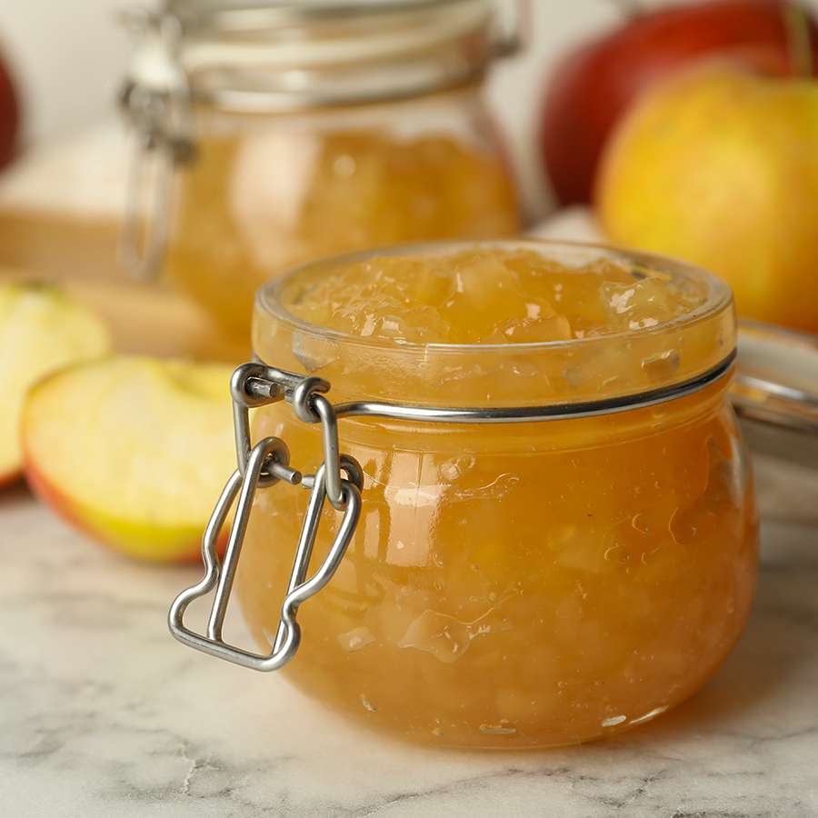 Marmellata di mele e lavanda